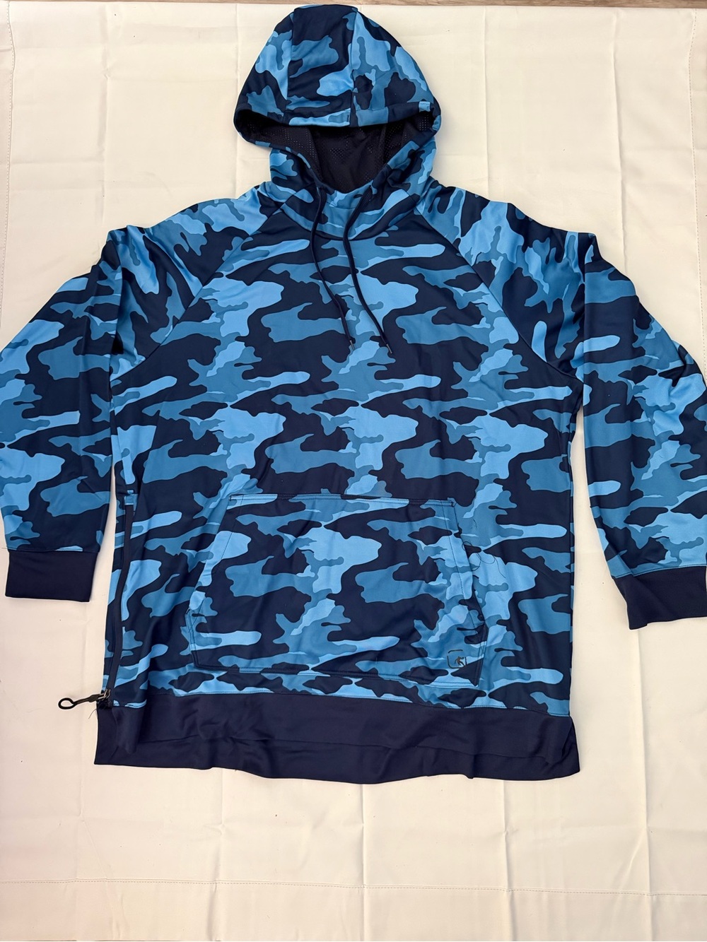 And1 Blue Camo Pullover Hoodie